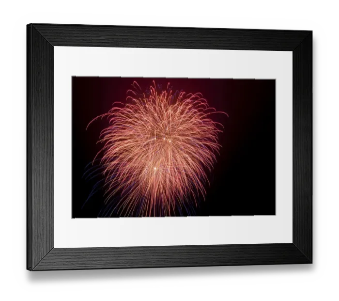 Framed Print : New Years Eve fireworks in Helgoland, Helgoland, Schleswig-Holstein, Germany, Europe