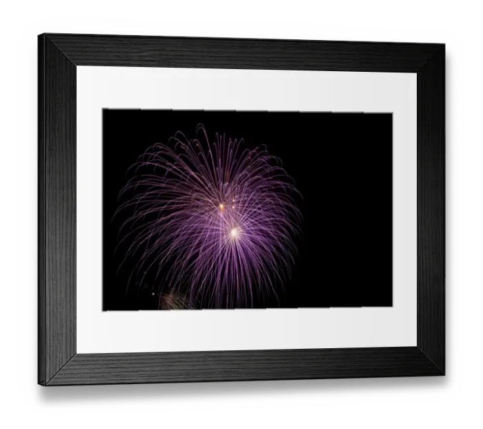 Framed Print : New Years Eve fireworks in Helgoland, Helgoland, Schleswig-Holstein, Germany, Europe