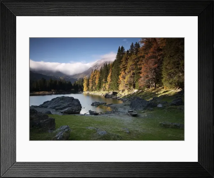 Framed Print : Lake Obernberg, Obernberg, Tyrol, Austria, Europe Framed Print : Lake Obernberg, Obernberg, Tyrol, Austria, Europe