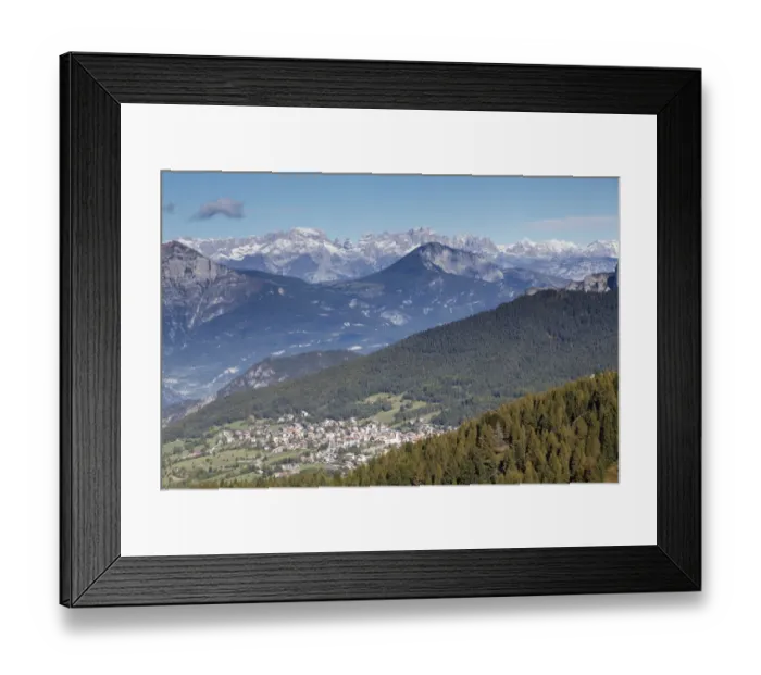Framed Print : View towards Sette Comuni with Brenta and Adamello mountains, Folgaria, Trentino, Italy, Europe Framed Print : View towards Sette Comuni with Brenta and Adamello mountains, Folgaria, Trentino, Italy, Europe