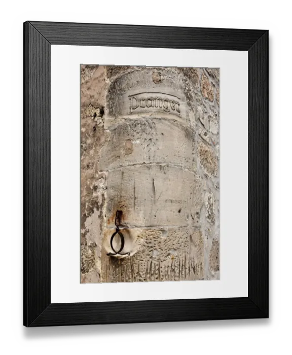 Framed Print : Historical pillory with iron clamps, historic district, Alsfeld, Hesse, Germany, Europe, PublicGround Framed Print : Historical pillory with iron clamps, historic district, Alsfeld, Hesse, Germany, Europe, PublicGround