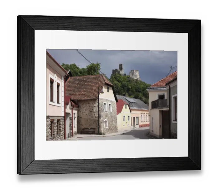 Framed Print : Senftenberg with castle ruins, Kremstal calley, Wachau, Lower Austria, Austria, Europe Framed Print : Senftenberg with castle ruins, Kremstal calley, Wachau, Lower Austria, Austria, Europe