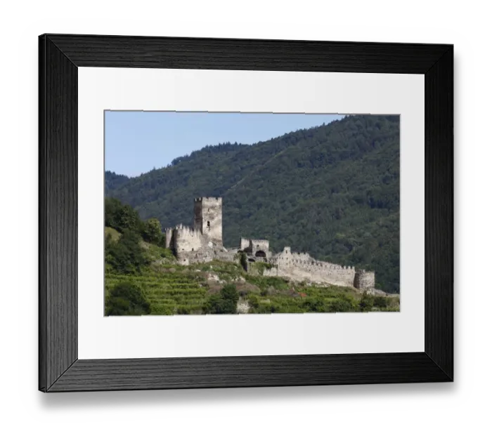 Framed Print : Ruine Hinterhaus castle ruins, Spitz an der Donau, Wachau, Lower Austria, Austria, Europe Framed Print : Ruine Hinterhaus castle ruins, Spitz an der Donau, Wachau, Lower Austria, Austria, Europe