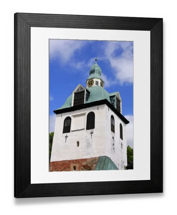 Framed Print : Bell tower of St. Marys Cathedral in Porvoo, Finland, Europe Framed Print : Bell tower of St. Marys Cathedral in Porvoo, Finland, Europe