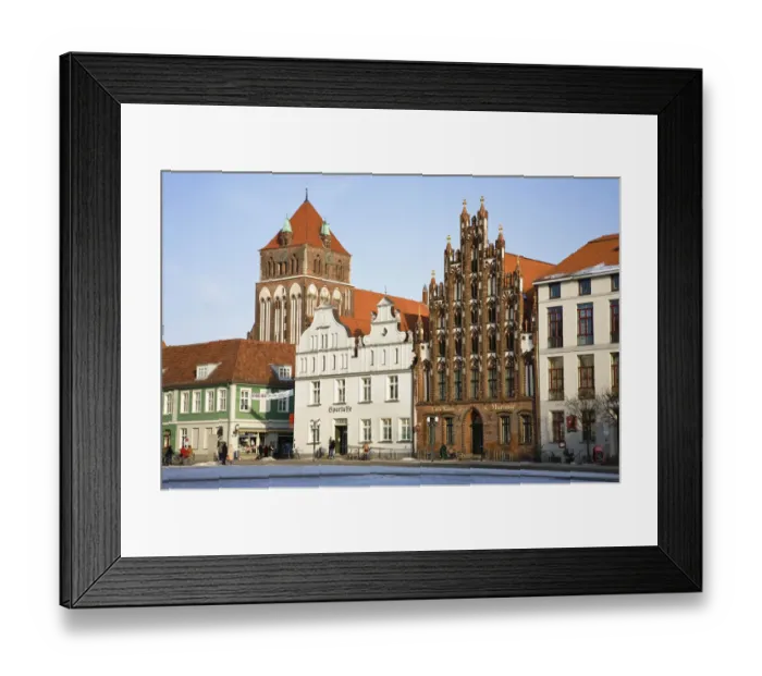 Framed Print : Marketplace with Marienkirche church, Greifswald, Mecklenburg Western Pomerania, Germany, Europe Framed Print : Marketplace with Marienkirche church, Greifswald, Mecklenburg Western Pomerania, Germany, Europe