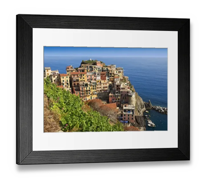 Framed Print : Townscape of Manarola, Cinque Terre, Liguria, Italy Framed Print : Townscape of Manarola, Cinque Terre, Liguria, Italy