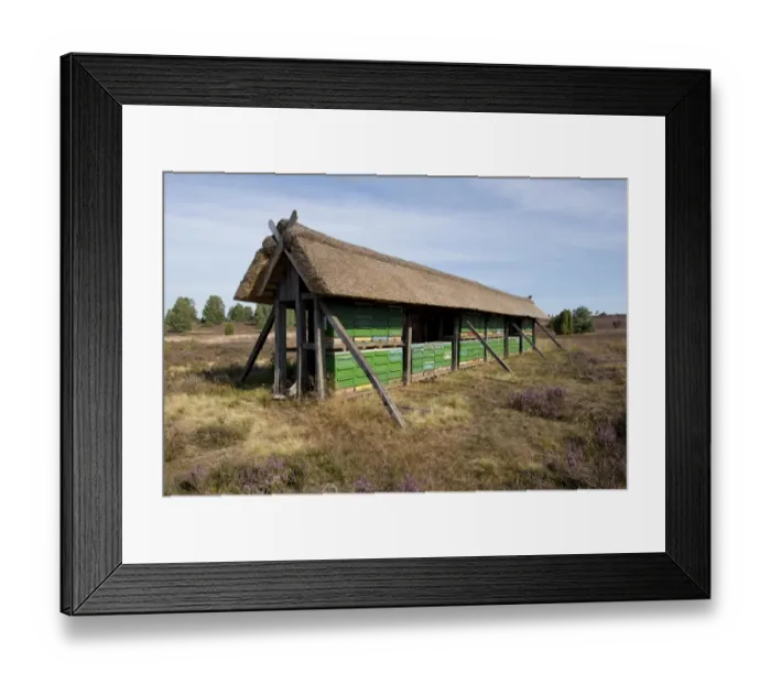 Framed Print : Apiary, Wilsede, Luneburg Heath Nature Park, Lower Saxony, Germany Framed Print : Apiary, Wilsede, Luneburg Heath Nature Park, Lower Saxony, Germany