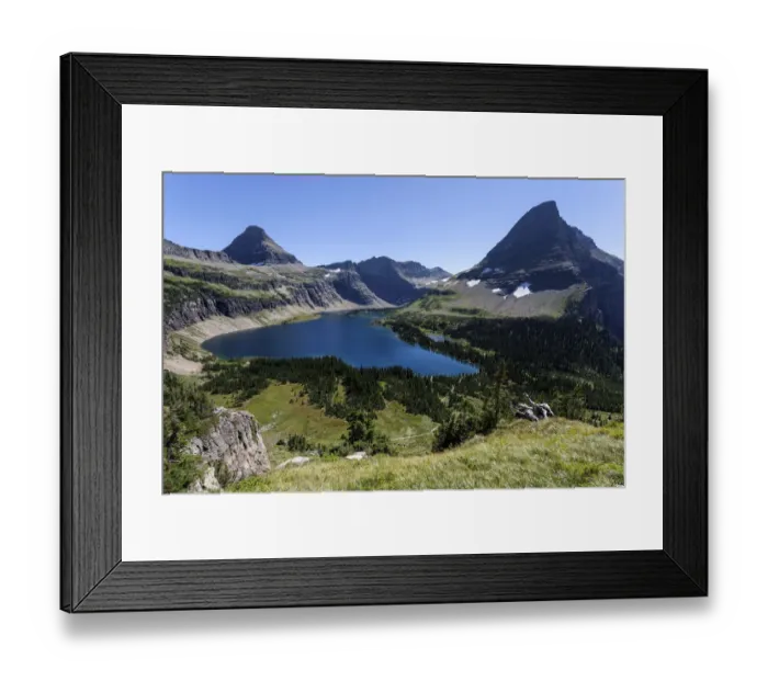 Framed Print : Hidden Lake with Reynolds Mountains and Bearhat Mountains, Glacier National Park, Montana, United States Framed Print : Hidden Lake with Reynolds Mountains and Bearhat Mountains, Glacier National Park, Montana, United States
