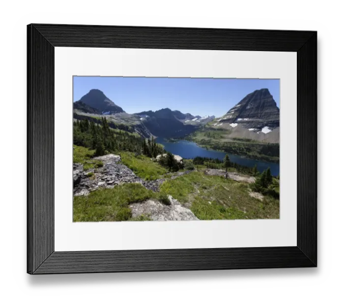 Framed Print : Hidden Lake with Reynolds Mountains and Bearhat Mountains, Glacier National Park, Montana, United States Framed Print : Hidden Lake with Reynolds Mountains and Bearhat Mountains, Glacier National Park, Montana, United States