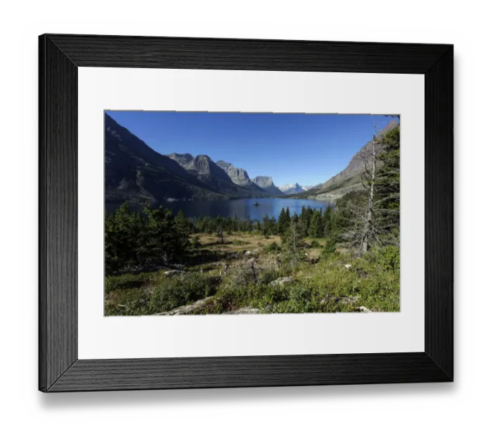Framed Print : Saint Mary Lake, Glacier National Park, Montana, United States Framed Print : Saint Mary Lake, Glacier National Park, Montana, United States