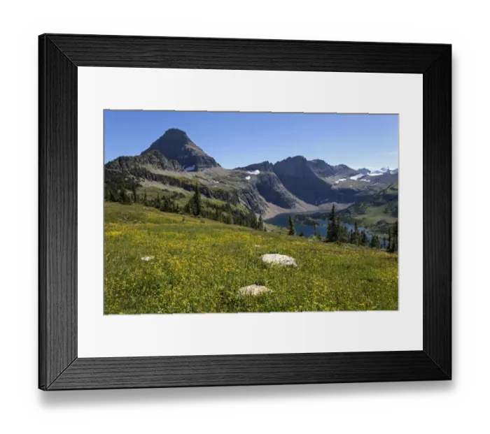 Framed Print : Hidden Lake with Reynolds Mountains, Glacier National Park, Montana, United States Framed Print : Hidden Lake with Reynolds Mountains, Glacier National Park, Montana, United States