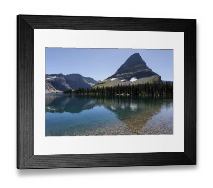 Framed Print : Hidden Lake with Bearhat Mountains, Glacier National Park, Montana, United States