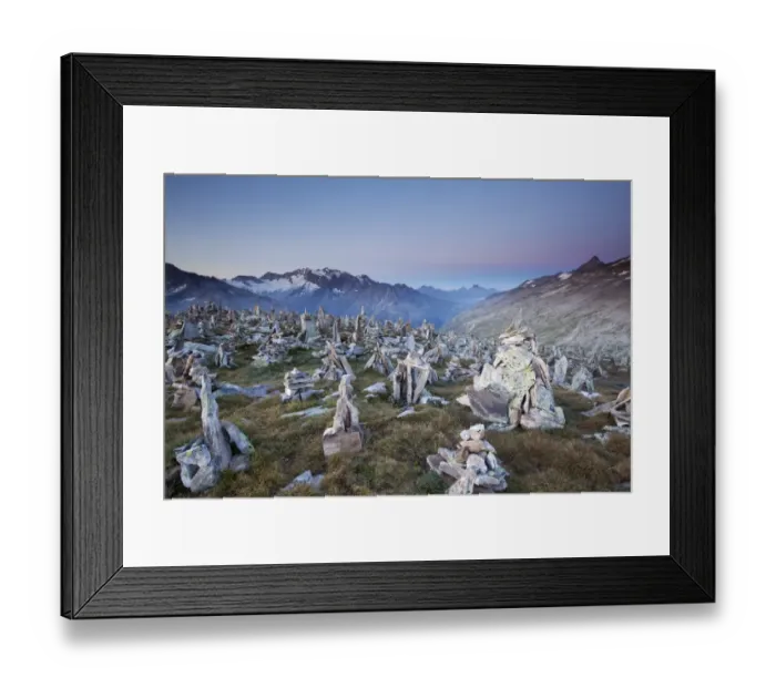 Framed Print : Cairns on the Peterskopfl, Ginzling, Tyrol, Austria Framed Print : Cairns on the Peterskopfl, Ginzling, Tyrol, Austria
