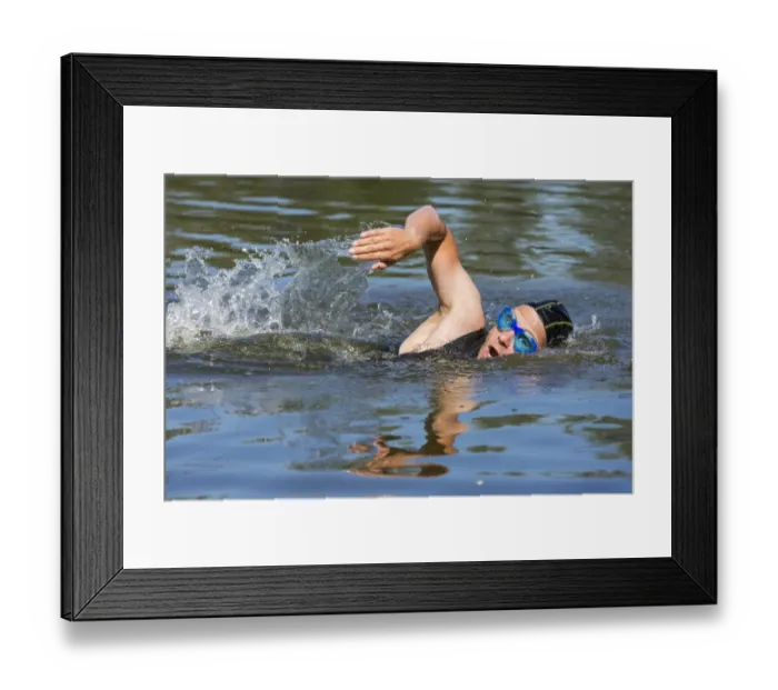 Framed Print : Triathlete swimming, Welzheim, Baden-Wurttemberg, Germany Framed Print : Triathlete swimming, Welzheim, Baden-Wurttemberg, Germany