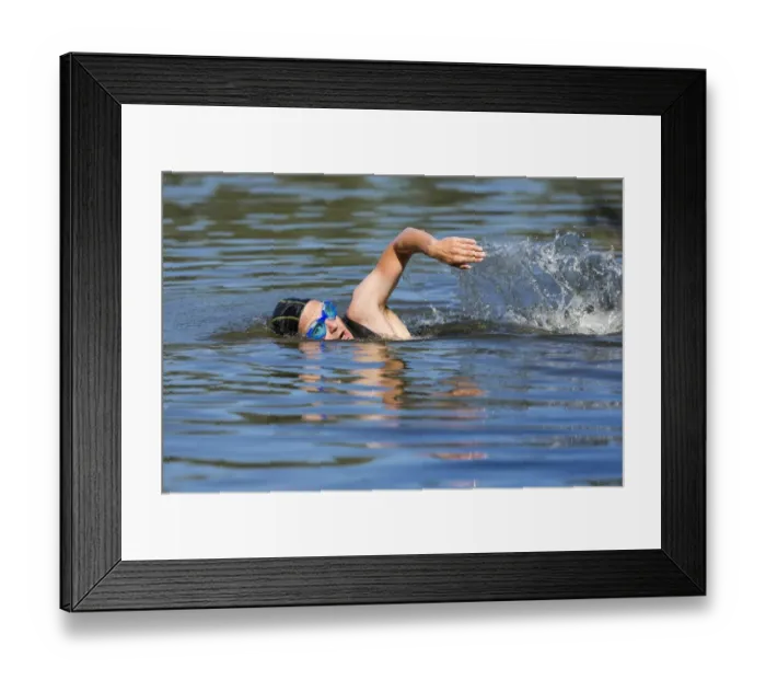 Framed Print : Triathlete swimming, Welzheim, Baden-Wurttemberg, Germany Framed Print : Triathlete swimming, Welzheim, Baden-Wurttemberg, Germany