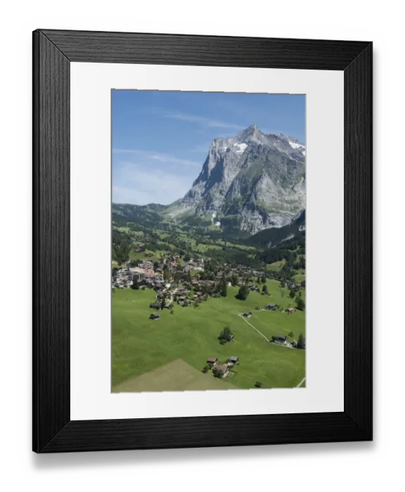 Framed Print : Townscape Grindelwald, Wetterhorn, Grosse Scheidegg, Interlaken-Oberhasli, Canton of Bern, Switzerland Framed Print : Townscape Grindelwald, Wetterhorn, Grosse Scheidegg, Interlaken-Oberhasli, Canton of Bern, Switzerland