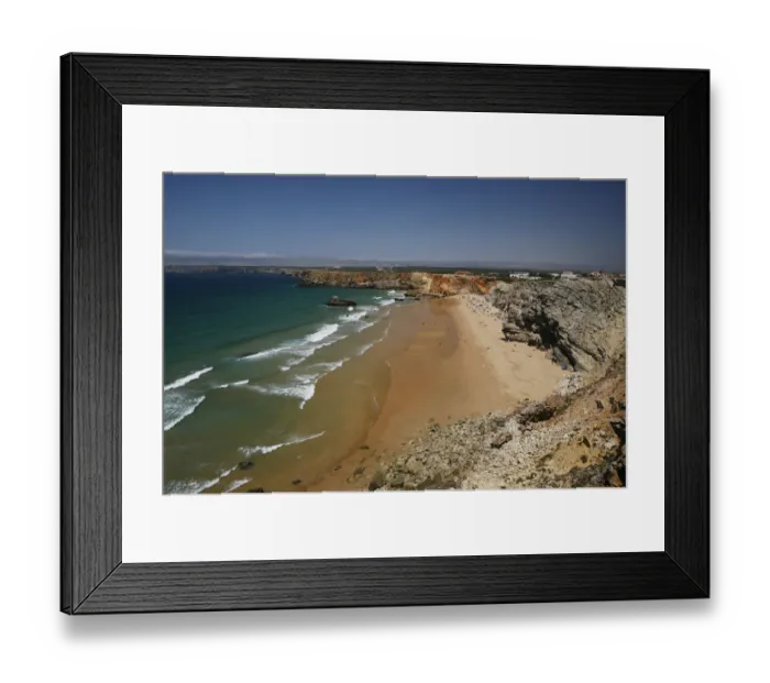 Framed Print : Beach, cliffs, atlantic coast, near Sagres, Portugal Framed Print : Beach, cliffs, atlantic coast, near Sagres, Portugal