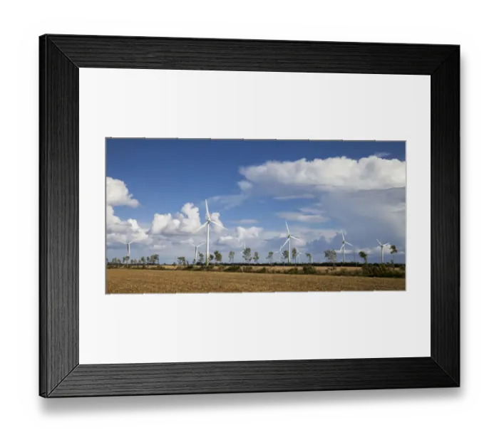 Framed Print : Wind turbines, Fehmarn island, Schleswig-Holstein, Germany Framed Print : Wind turbines, Fehmarn island, Schleswig-Holstein, Germany