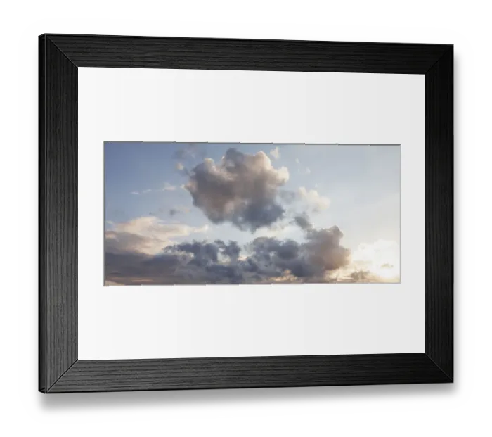 Framed Print : Cloudy sky, Mecklenburg-Western Pomerania, Germany