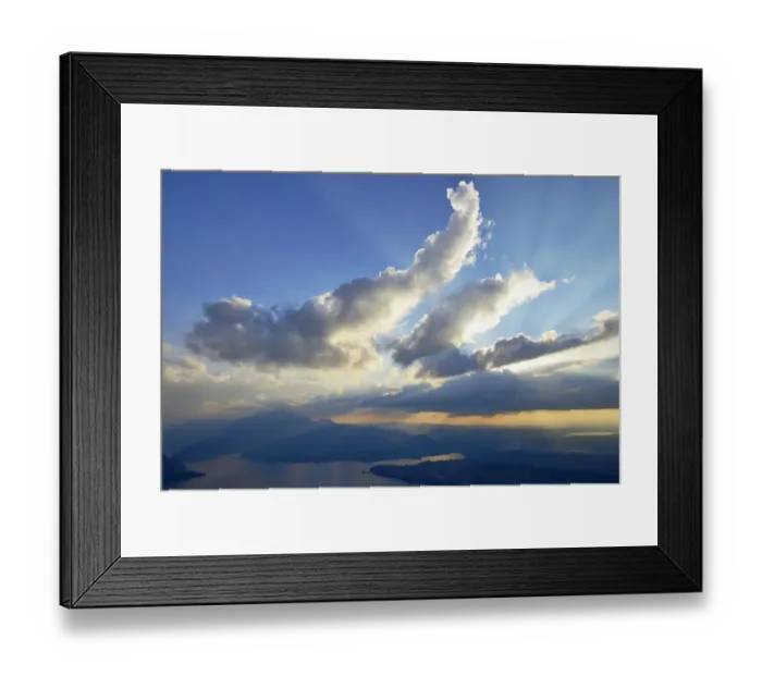 Framed Print : Atmospheric clouds above Lake Lucerne, Mount Pilatus at back, Vitznau, Canton of Schwyz, Switzerland Framed Print : Atmospheric clouds above Lake Lucerne, Mount Pilatus at back, Vitznau, Canton of Schwyz, Switzerland
