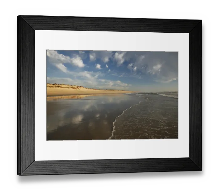 Framed Print : Beach and clouds in the evening light, in Figueira da Foz, Portugal Atlantic coast, Portugal Framed Print : Beach and clouds in the evening light, in Figueira da Foz, Portugal Atlantic coast, Portugal
