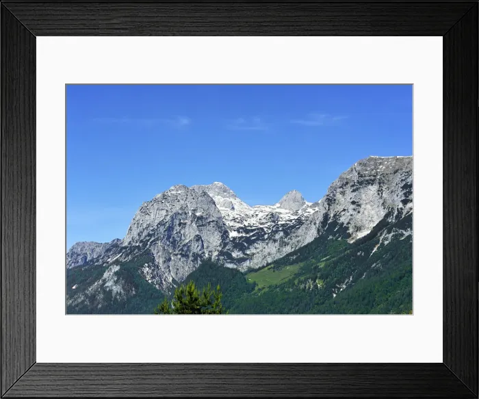 Framed Print : Mt Reiter Alpe with remaining snow, Ramsau bei Berchtesgaden, Berchtesgadener Land District, Upper Bavaria, Bavaria, Germany Framed Print : Mt Reiter Alpe with remaining snow, Ramsau bei Berchtesgaden, Berchtesgadener Land District, Upper Bavaria, Bavaria, Germany