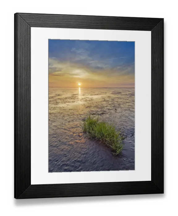 Framed Print : Wadden Sea, North Sea, Wremer Tief, Wremen, Lower Saxony, Germany - IMPORTANT Non exclusive usage, retail calendar, 2015, territory Germany, Austria, Switzerland - Framed Print : Wadden Sea, North Sea, Wremer Tief, Wremen, Lower Saxony, Germany - IMPORTANT Non exclusive usage, retail calendar, 2015, territory Germany, Austria, Switzerland -