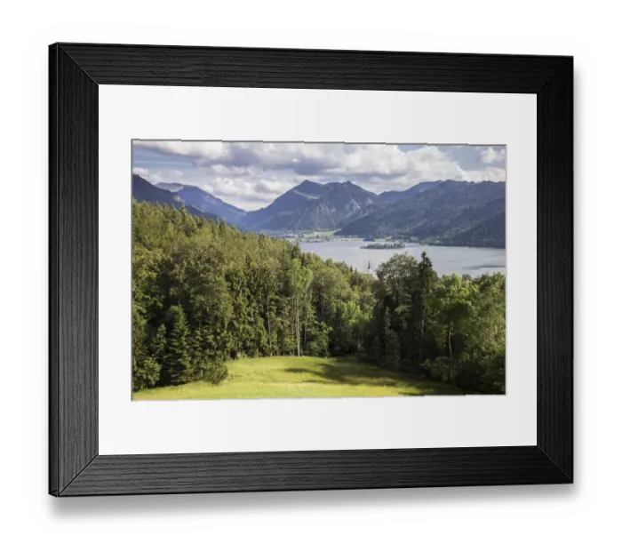Framed Print : View of Schliersee in the summer, from Schliersberg, Upper Bavaria, Upper Bavaria, Bavaria, Germany Framed Print : View of Schliersee in the summer, from Schliersberg, Upper Bavaria, Upper Bavaria, Bavaria, Germany