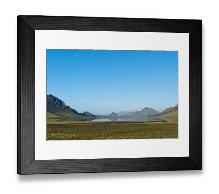 Framed Print : Panoramic mountain landscape at Alftavatn lake, Laugavegur trekking route, Highlands, Sudurland, Iceland Framed Print : Panoramic mountain landscape at Alftavatn lake, Laugavegur trekking route, Highlands, Sudurland, Iceland