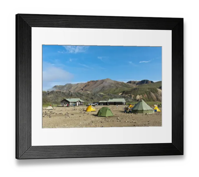 Framed Print : Campsite, Landmannalaugar, Rangarping ytra, Iceland, Scandinavia Framed Print : Campsite, Landmannalaugar, Rangarping ytra, Iceland, Scandinavia