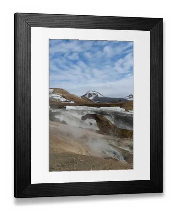 Framed Print : Haskerdingur mountain, Kaldaklof Glaciers and snowfields, Laugavegur trekking route, Highlands, Sudurland, Iceland Framed Print : Haskerdingur mountain, Kaldaklof Glaciers and snowfields, Laugavegur trekking route, Highlands, Sudurland, Iceland