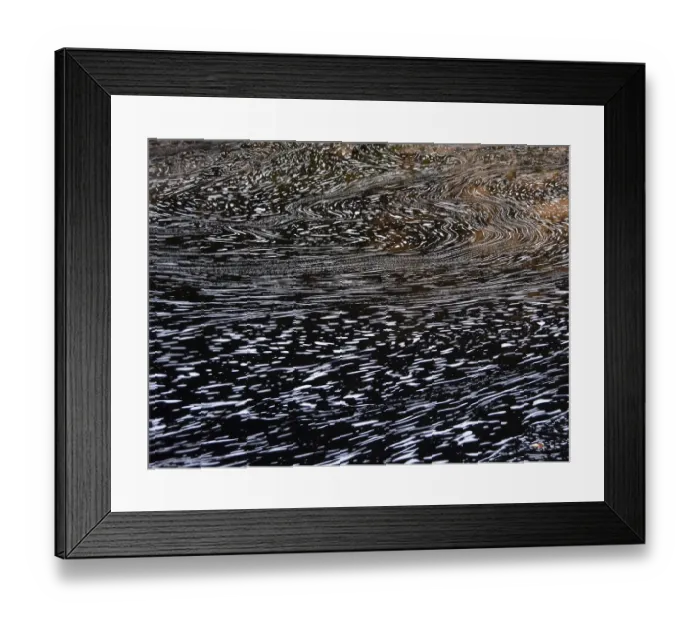 Framed Print : Typical foam structures on a blackwater river, Chapada Diamantina, Bahia, Brazil