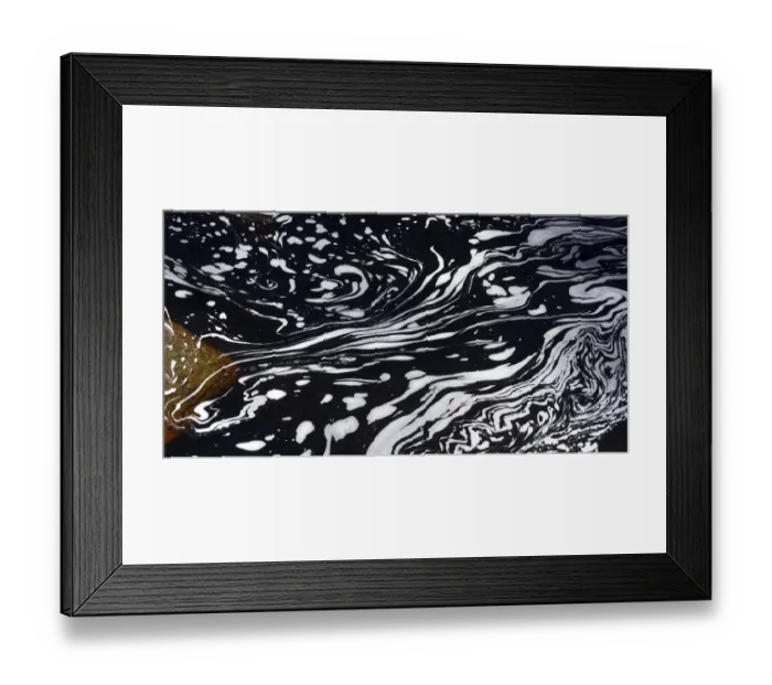 Framed Print : Typical foam structures on a blackwater river, Chapada Diamantina, Bahia, Brazil