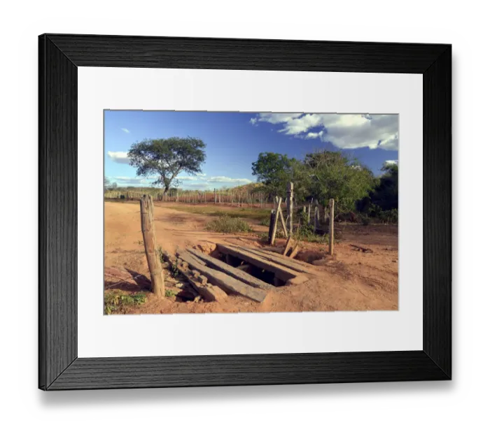 Framed Print : Primitive bridge of an earth road, Chapada Diamantina, State of Bahia, Brazil Framed Print : Primitive bridge of an earth road, Chapada Diamantina, State of Bahia, Brazil