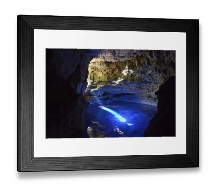 Framed Print : The colorful cave Poco Encantado with rays of light, Chapada Diamantina Mountains, Bahia, Brazil Framed Print : The colorful cave Poco Encantado with rays of light, Chapada Diamantina Mountains, Bahia, Brazil