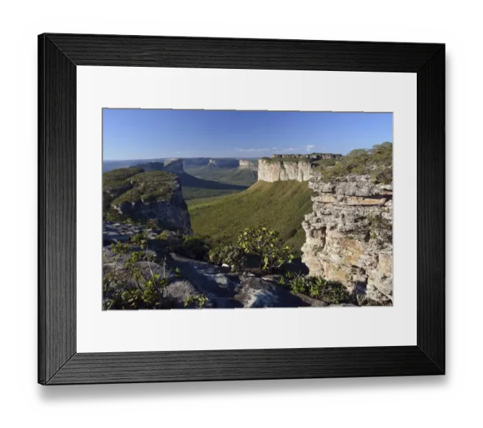 Framed Print : View from Table Mountain Pai Inacio, Chapada Diamantina, Lencois, Bahia, Brazil Framed Print : View from Table Mountain Pai Inacio, Chapada Diamantina, Lencois, Bahia, Brazil
