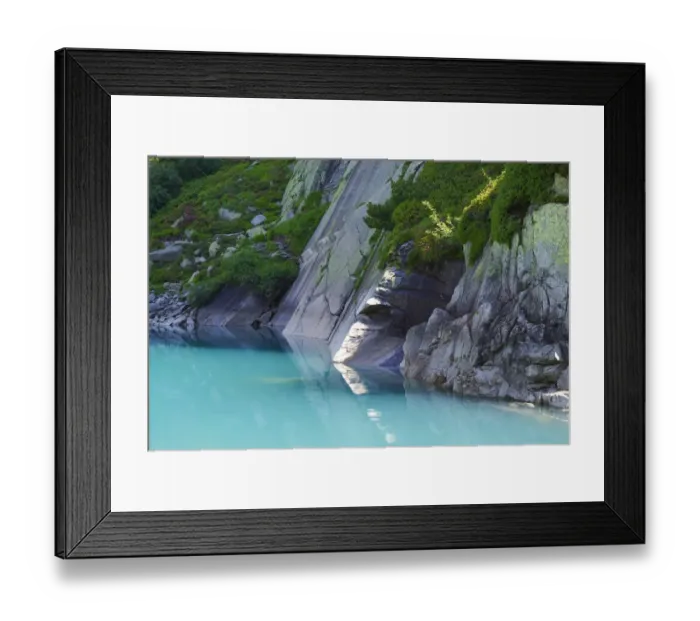 Framed Print : Rock formations at Gelmerstausee reservoir, Guttannen, Canton of Bern, Switzerland Framed Print : Rock formations at Gelmerstausee reservoir, Guttannen, Canton of Bern, Switzerland