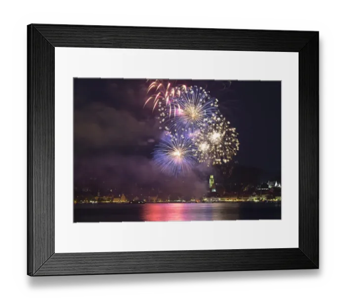 Framed Print : Fireworks at the Promenadenfest festival in Ueberlingen, Baden-Wuerttemberg, Germany Framed Print : Fireworks at the Promenadenfest festival in Ueberlingen, Baden-Wuerttemberg, Germany