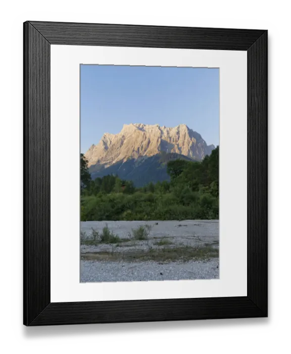 Framed Print : Mt Zugspitze and Mt Schneefernerkopf, Wetterstein Range, from Ehrwald, Tyrol, Austria Framed Print : Mt Zugspitze and Mt Schneefernerkopf, Wetterstein Range, from Ehrwald, Tyrol, Austria