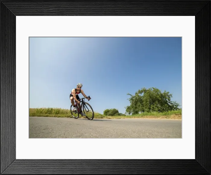 Framed Print : Cyclist, 44 years, riding a racing cycle, Winterbach, Baden-Wurttemberg, Germany Framed Print : Cyclist, 44 years, riding a racing cycle, Winterbach, Baden-Wurttemberg, Germany