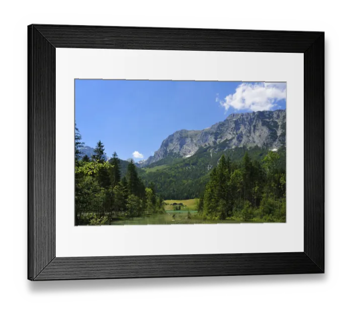 Framed Print : Reiter Alps, the shimmering green Lake Hintersee at the front, Ramsau bei Berchtesgaden, Berchtesgadener Land District, Upper Bavaria, Bavaria, Germany Framed Print : Reiter Alps, the shimmering green Lake Hintersee at the front, Ramsau bei Berchtesgaden, Berchtesgadener Land District, Upper Bavaria, Bavaria, Germany