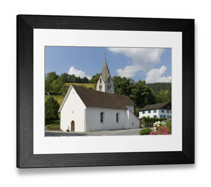 Framed Print : St. Nicholas Church, Bludesch, Walgau, Vorarlberg, Austria Framed Print : St. Nicholas Church, Bludesch, Walgau, Vorarlberg, Austria