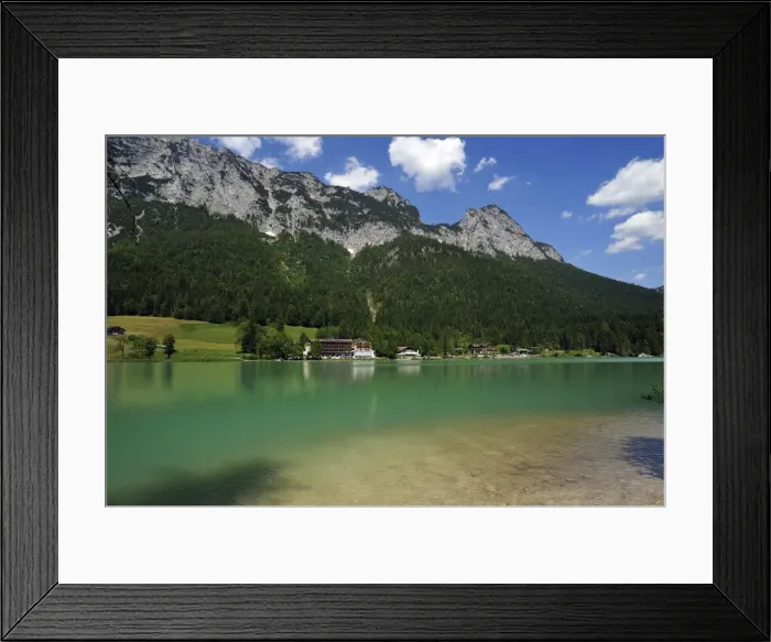 Framed Print : Reiter Alps, the shimmering green Lake Hintersee at the front, Ramsau bei Berchtesgaden, Berchtesgadener Land District, Upper Bavaria, Bavaria, Germany Framed Print : Reiter Alps, the shimmering green Lake Hintersee at the front, Ramsau bei Berchtesgaden, Berchtesgadener Land District, Upper Bavaria, Bavaria, Germany