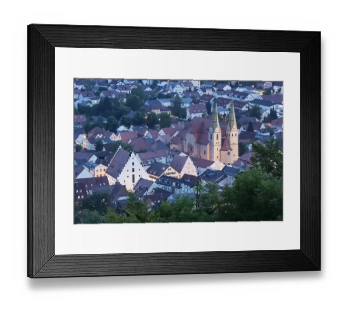 Framed Print : Historic centre in the evening, Beilngries, Bavaria, Germany Framed Print : Historic centre in the evening, Beilngries, Bavaria, Germany