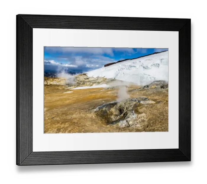 Framed Print : Steaming solfataras, fumaroles, sulfur and other minerals, high temperature area or geothermal area Hveradalir, volcanic mountain chain Kverkfjoll, on the northern edge of the Vatnajokull glacier, highlands, Iceland Framed Print : Steaming solfataras, fumaroles, sulfur and other minerals, high temperature area or geothermal area Hveradalir, volcanic mountain chain Kverkfjoll, on the northern edge of the Vatnajokull glacier, highlands, Iceland