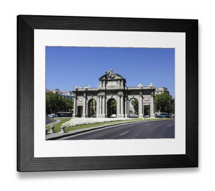 Framed Print : Puerta de Alcala or Alcala Gate, Plaza de la Independencia, Madrid, Spain Framed Print : Puerta de Alcala or Alcala Gate, Plaza de la Independencia, Madrid, Spain
