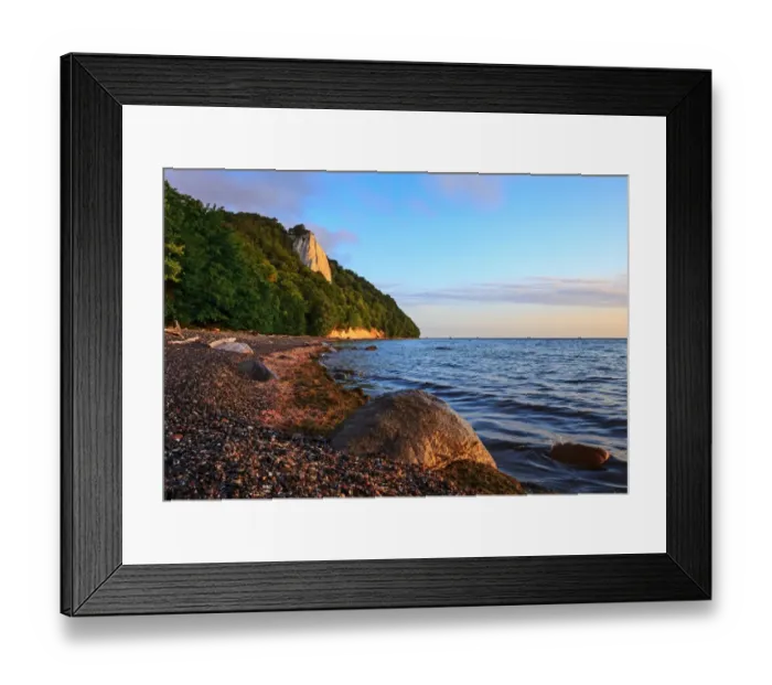 Framed Print : Koenigsstuhl chalk cliff, Sassnitz, Rugen, Mecklenburg-Western Pomerania, Germany