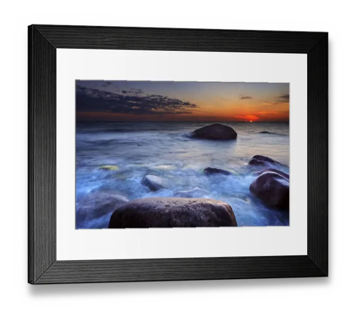 Framed Print : Baltic Sea with sunrise, Sassnitz, Rugen, Mecklenburg-Western Pomerania, Germany Framed Print : Baltic Sea with sunrise, Sassnitz, Rugen, Mecklenburg-Western Pomerania, Germany