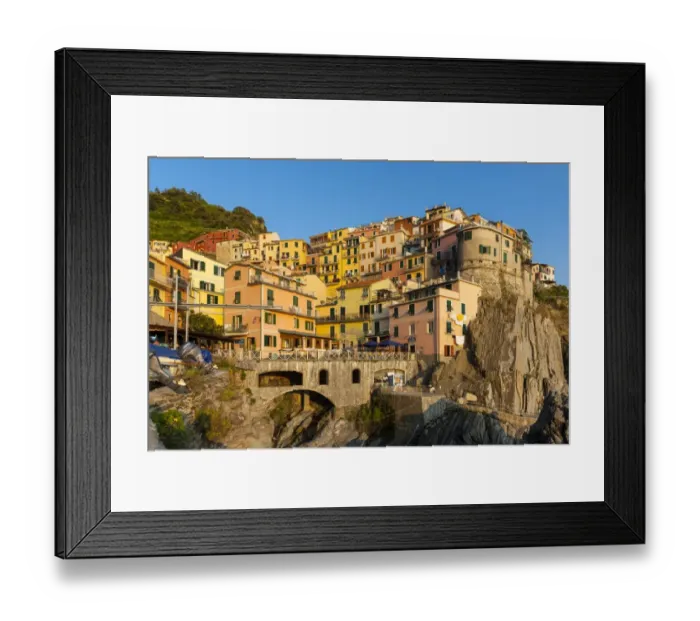 Framed Print : Village with colourful houses, Manarola, Cinque Terre, UNESCO World Heritage Site, Province of La Spezia, Liguria, Italy Framed Print : Village with colourful houses, Manarola, Cinque Terre, UNESCO World Heritage Site, Province of La Spezia, Liguria, Italy