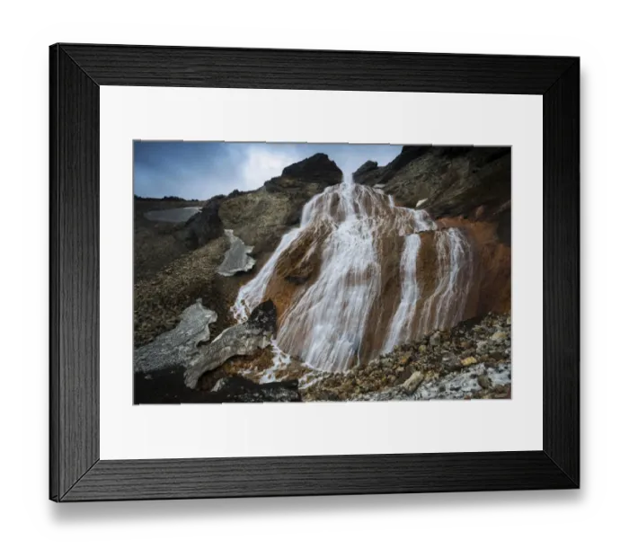 Framed Print : The red waterfall Raudufoss, Highlands of Iceland, Southern Region, Iceland Framed Print : The red waterfall Raudufoss, Highlands of Iceland, Southern Region, Iceland